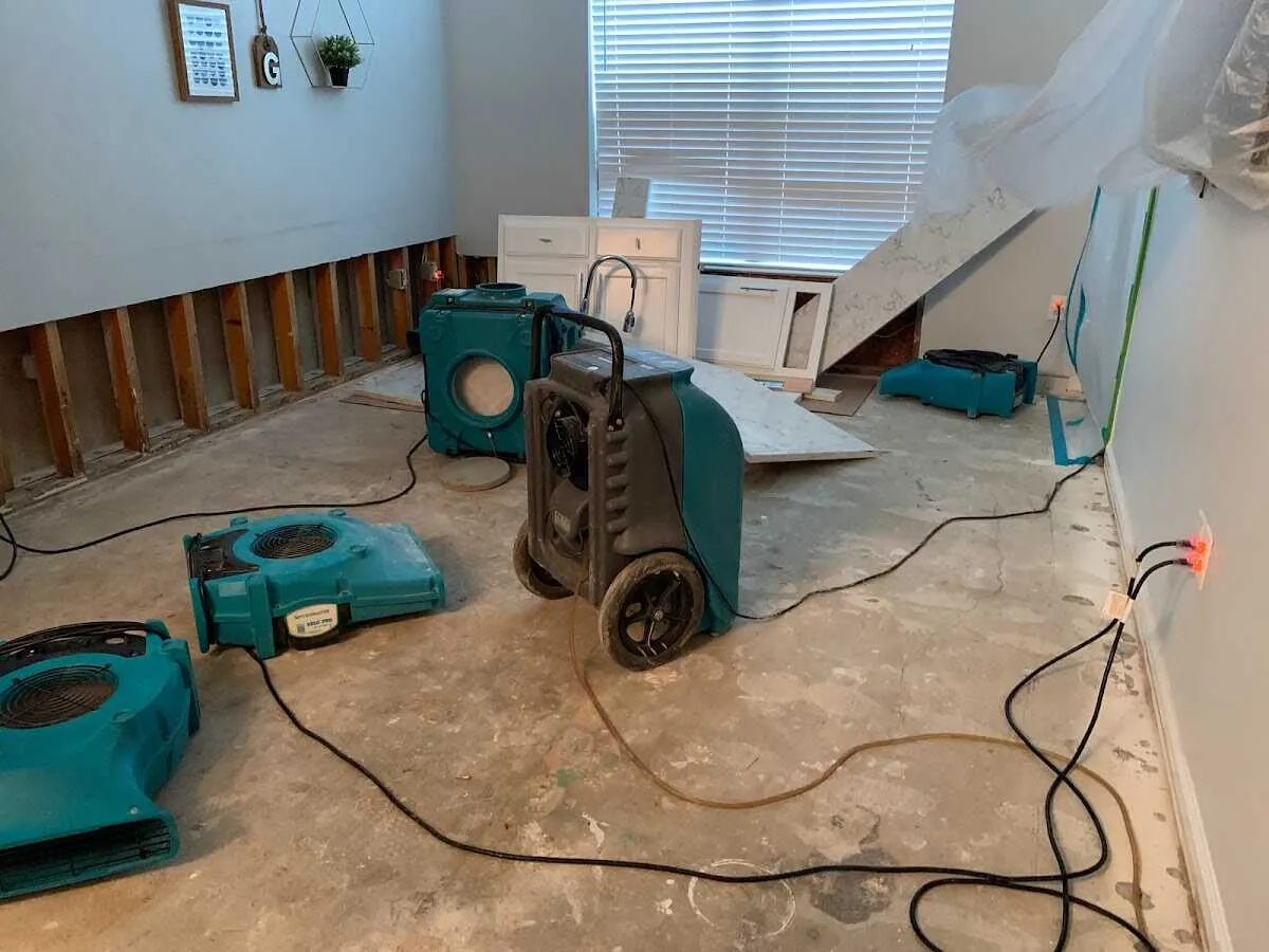 Dehumidifier in flood-cut room for Water Extraction & Removal in Medical Lake